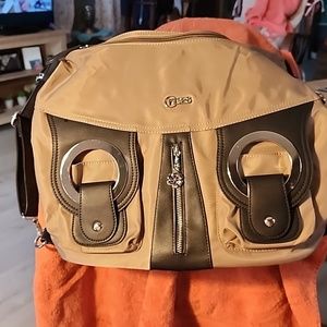 Black and Tan Nylon Purse